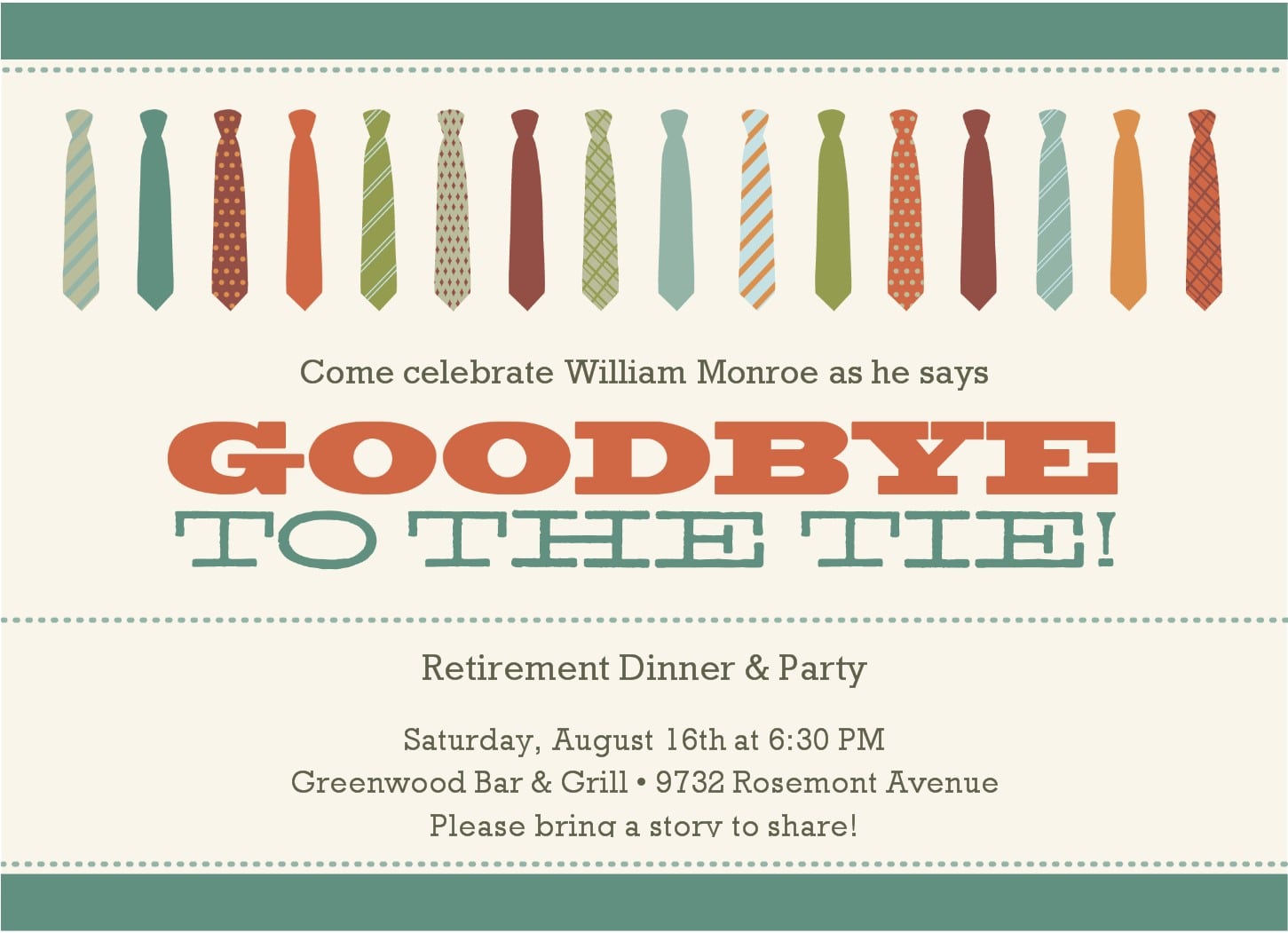 Retirement Party Invitation Template â Gangcraft Net